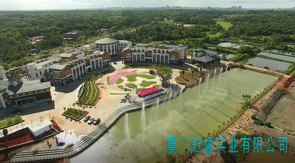 八门湾国家海上森林公园音乐喷泉